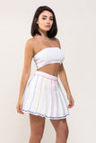 Pleated Mini Skirt