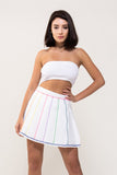 Pleated Mini Skirt