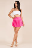 Pleated Mini Skirt