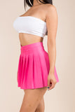 Pleated Mini Skirt