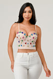 Bejeweled Corset Top