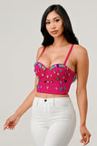 Bejeweled Corset Top