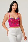 Bejeweled Corset Top