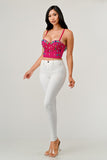 Bejeweled Corset Top