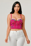 Bejeweled Corset Top