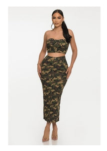 Army Life Skirt Set