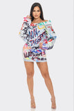 Graffiti Skirt Set