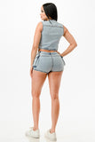 Denim Vest Set