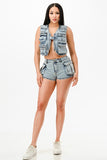 Denim Vest Set