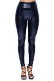 Metallic PU Leggings