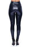 Metallic PU Leggings