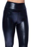 Metallic PU Leggings