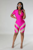 Jilly Romper Fuchsia