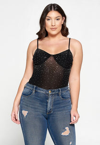 Rhinestone Bodysuit