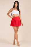 Pleated Mini Skirt