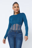 Rib Detail Top (2 Colors)