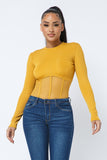 Rib Detail Top (2 Colors)