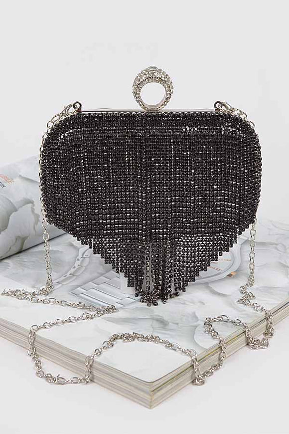 Rhinestone fringe Bag