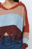 Color Block Sweater Top