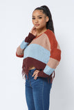 Color Block Sweater Top