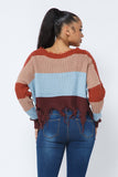 Color Block Sweater Top