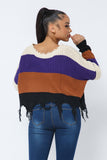 Color Block Sweater Top