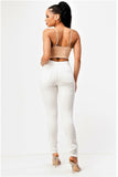 High Rise Basic White Jeans