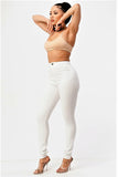 High Rise Basic White Jeans