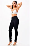 High Rise Basic Black Jeans