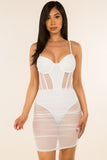 Stella Mesh Dress White