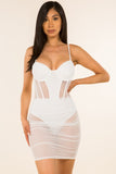 Stella Mesh Dress White