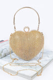 Rhinestone Heart Bag