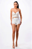 Buckle Waist Shorts