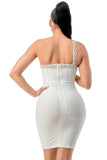 Diamond Bandage Dress White