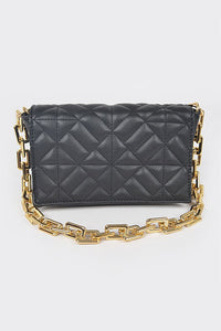 Quilted Gold Chain Bag