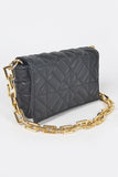 Quilted Gold Chain Bag