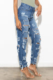 Ripped Distressed Denim Jeans