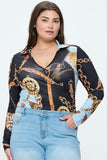 Long Sleeve Bodysuit Plus Size