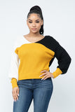 Twisted Back Sweater Top