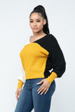 Twisted Back Sweater Top