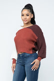 Twisted Back Sweater Top