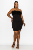 Barb Fur Dress Plus Size