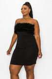 Barb Fur Dress Plus Size