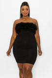 Barb Fur Dress Plus Size