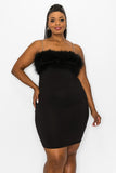 Barb Fur Dress Plus Size