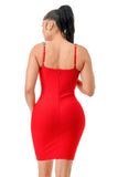 Britney Red Bandage Dress