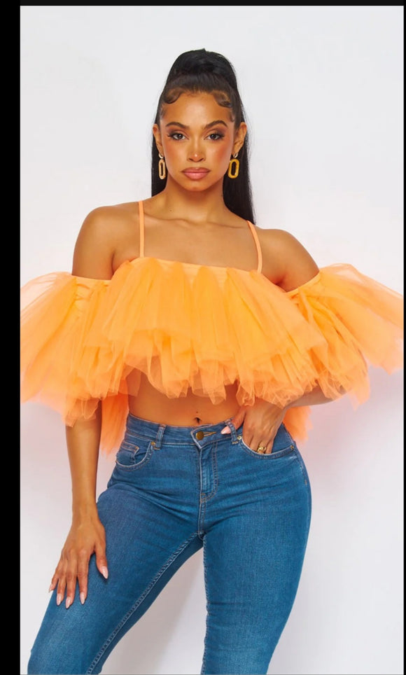 New Trend Tulle Top